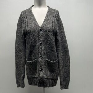 Minimum Paicey Cardigan Sweater Button Down Wool Alpaca Knit Gray Men Size Small